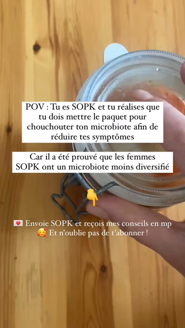 Si ton ventre gonfle
Que ta peau s’enflamme
Que tu es fatigué 24/24
Ton corps parle ! Il est temps de chouchouter ton microbiote 🫶
Car :
Dysbiose > Plus d’inflammation > Augmentation des symptômes SOPK
Tu ne sais pas par où commencer ?
Abonne-toi ❤️ Je partage plein de conseils sur mon compte pour apaiser ton SOPK.