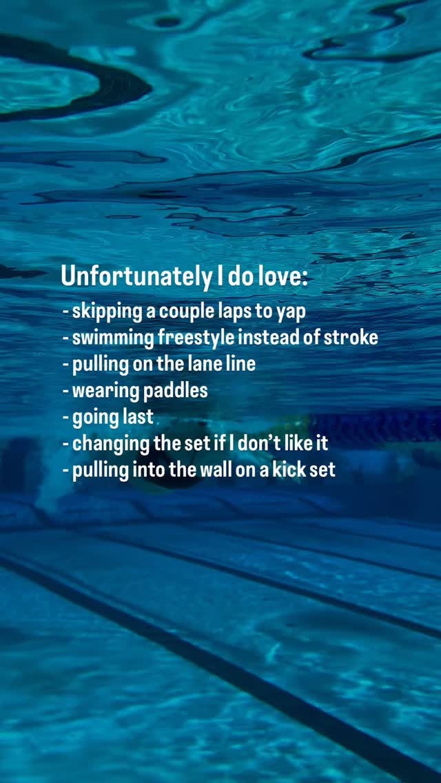 Why do l love swimming masters? Because someone tells me what to doโฆbut I still do what I want ๐ฎโ๐จ