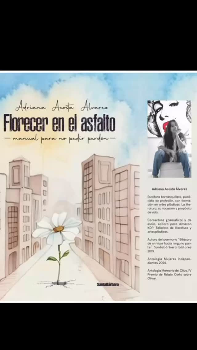 🌸🌼FLORECER EN EL ASFALTO, MANUAL PARA NO PEDIR PERDÓN🌸🌼
#martesderecomendarlibros
🙅♀️Este es un libro que honra a las mujeres reales, a las que están cansadas de fingir, de complacer, a las que han decidido sentirse, aceptarse y validarse.
💖Un manifiesto de amor propio, libertad emocional y verdad poética.
No es solo un poemario. Es una invitación a florecer incluso en los terrenos más hostiles.
📖En estos poemas hay infancia, cuerpo, deseo, amor, maternidad, tristeza, enojo, placer y dignidad. Cada verso es una grieta abierta a la verdad. No hay imposiciones ni consignas, hay reconocimiento. Este libro es también para todos aquellos que alguna vez se sintieron rotos por dentro y aún así siguieron cuidando y cuidándose. Y para quienes desean, con toda el alma, volver a quererse a sí mismos.
@nuevopapel 💐Te esperan días hermosos🙌
Lanzamiento:
🗓️miércoles 17 de septiembre
🕡6:30 p.m.
📍Museo Bibliográfico Bolivariano
Calle 68 No.53-56 frente a Bellas Artes, Barranquilla
*Entrada Libre