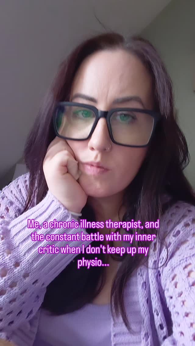 Trust me when I say your therapist has to work just as hard at quietening that inner critic too 😂
Keeping it real 😉
#chronicillness #chronicpain #selftalk