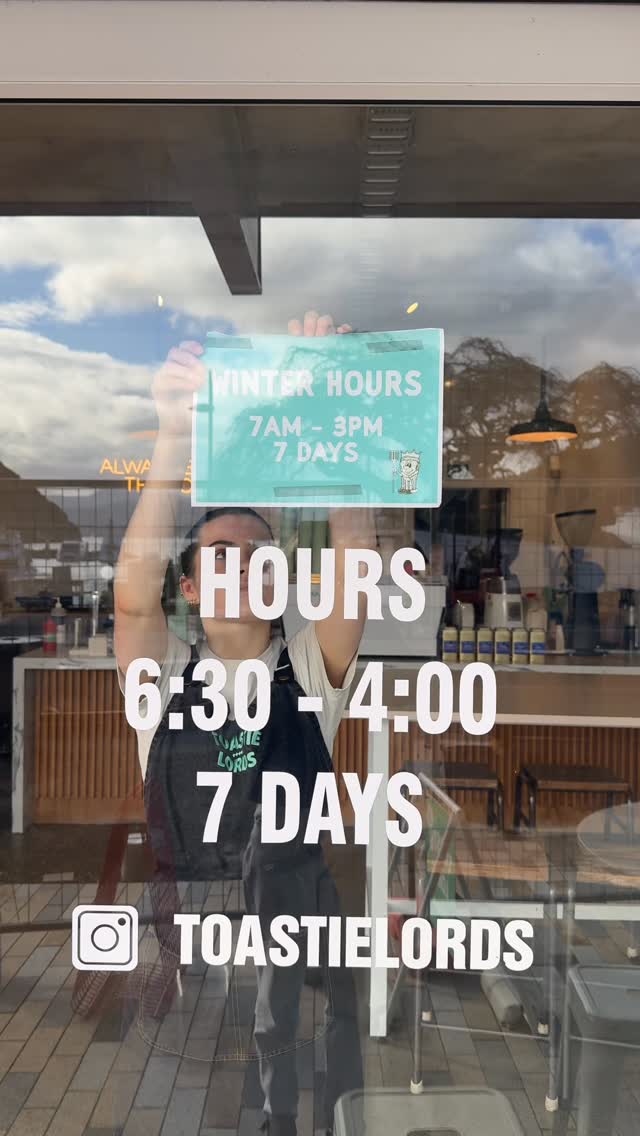 From Saturday 20th September we’re back to our usual operating hours! Goodbyeeeee Winter 🤌🏼
Find the team toasting up the goods from 6:30am - 4pm, 7 days a week here in Picton!
📍 10 London Quay, Picton