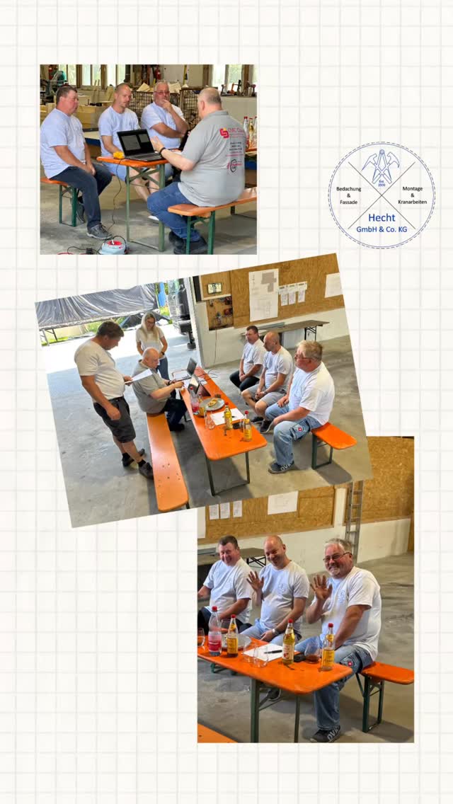 🦺 Wissen schützt – und wir nehmen das ernst!
Bei der diesjährigen Sicherheitsunterweisung haben unsere Mitarbeiter ihr Know-how rund um Arbeits- und Brandschutz aufgefrischt.
Mit fachkundiger Unterstützung von CNC Claus Ingenieurgesellschaft ging’s um das, was am Bau wirklich zählt: Sicherheit für alle. 💪
Und weil gute Schulung auch gute Stimmung verdient, gab’s danach ein kleines Grillfest zum gemeinsamen Ausklang. 🌭☀️
#SicherheitAmBau #hecht #teamwork #sicherheitsunterweisung #WissenSchützt #TeamHecht #UnterweisungMitBiss #schillertswiesen #lkrcham #wald #bedachung #hechtbedachung #grillen #saftyfirst
