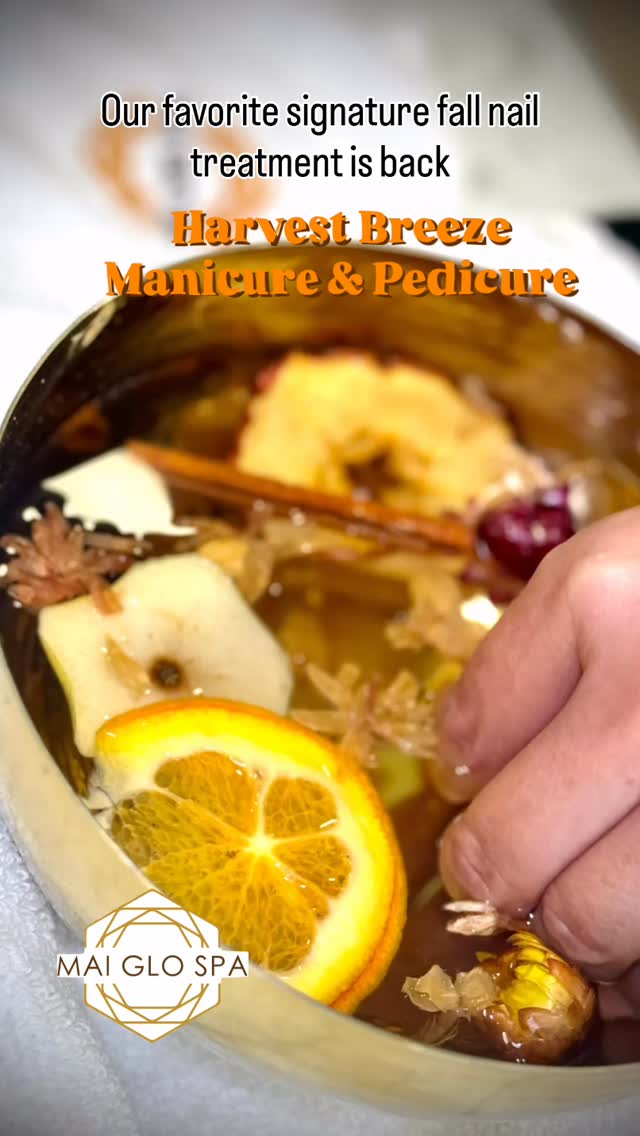 Our signature fall favorite treatments is here again!
The Harvest Breeze Manicure & Pedicure is the perfect way to welcome the season with cozy colors, nourishing care, and a little autumn magic. 🌻🎃✨
Because nothing says fall like polished nails and self-care time. 🤎
📅 Book your Harvest Breeze mani + pedi today and step into the season in style!
#HarvestBreezeNails #FallFavorites #MaiGloSpaGlow #CozySeasonNails