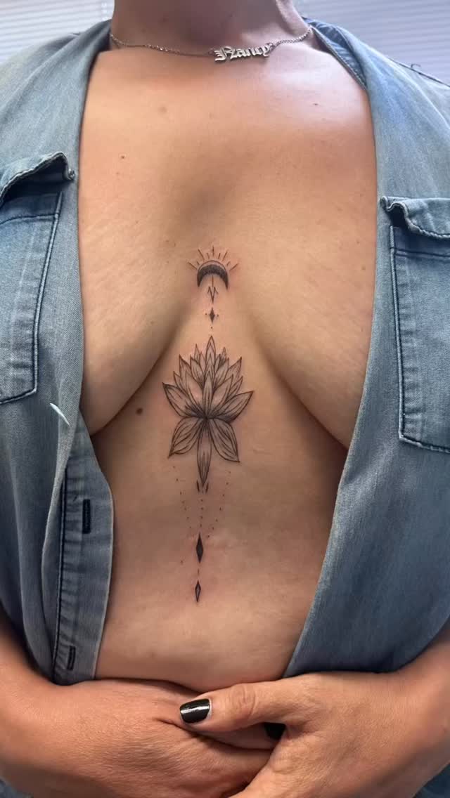 Loving these lotus tattoos, you can’t say this isn’t perfect placement.
Come visit our studio in downtown San Mateo. We offer fine line tattoos, nano brows, and ear piercings!