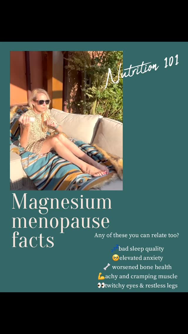 What a lovely list of infuriating symptoms, I speak to women daily who have these, so let’s take a closer link to how magnesium can help!
The hormone oestrogen helps the
body process magnesium,
and this drops
during menopause.
Which is where
we see magnesium deficiency,
which looks like
💤bad sleep quality
🥺elevated anxiety
🦴 worsened bone health
💪achy and cramping muscle
👀twitchy eyes & restless legs
Spray some magnesium onto the boy daily will be supporting quick action relief
Sale currently on check out our website now 🙏🙏