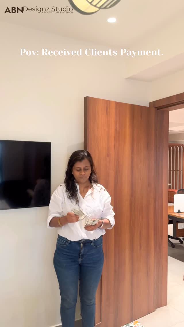 When the client pays you 💸 and you feel like Ambani for 5 mins… until the carpenter, painter & plumber send their invoices 🤯😂 #BackToReality”
#InteriorDesignerLife #RelatableReels #ClientVsReality #InteriorDesignHumor #DesignLife #RealLifeReels #MoneyMaths #SmallBusinessLife #CreativeStruggles #DesignerProblems