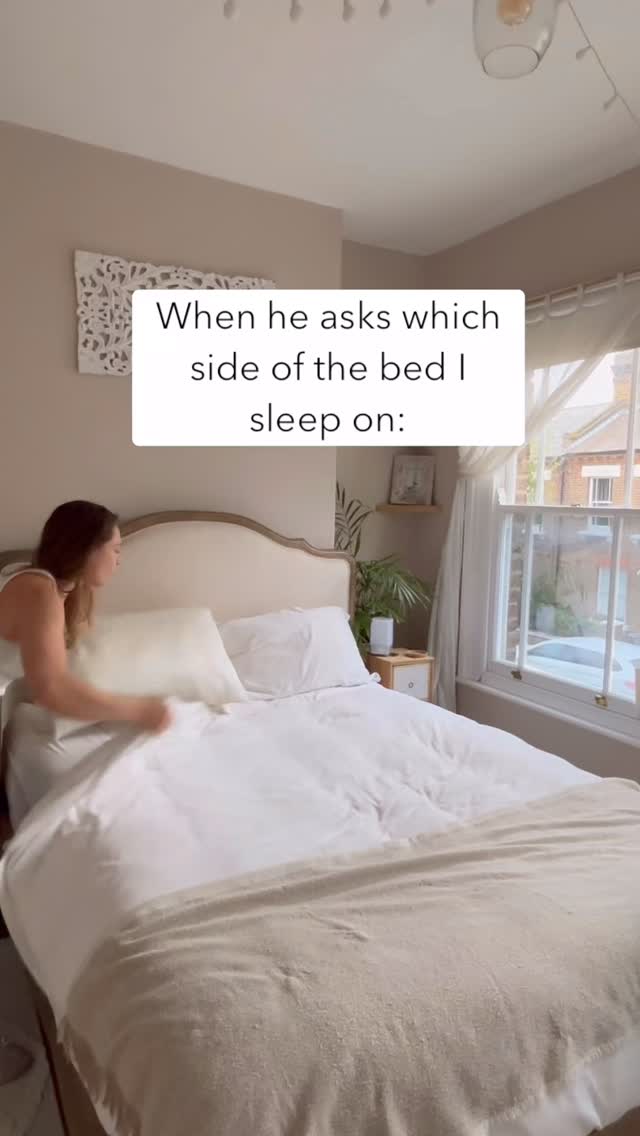 Why do we even share beds at all? 🤔
I wrote an entertaining article on bed sharing that you can read on my website. I’ll put a link in my stories.
Essentially: it’s cute n’all but makes for bad sleep. Snoring, bed hogging, duvet snatching, moving around all make for a disturbed night’s #sleep. Sleeping is hard enough as it is (for some). Kids get to sleep solo, why can’t adults?
Separate bedrooms is the way.
Thoughts?