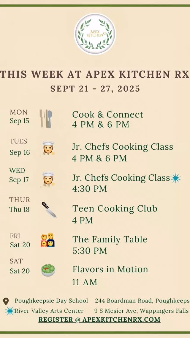 #hudsonvalley #kidscooking #foodie #apexkitchenrx #backtoschool #mealprep #cookingclass