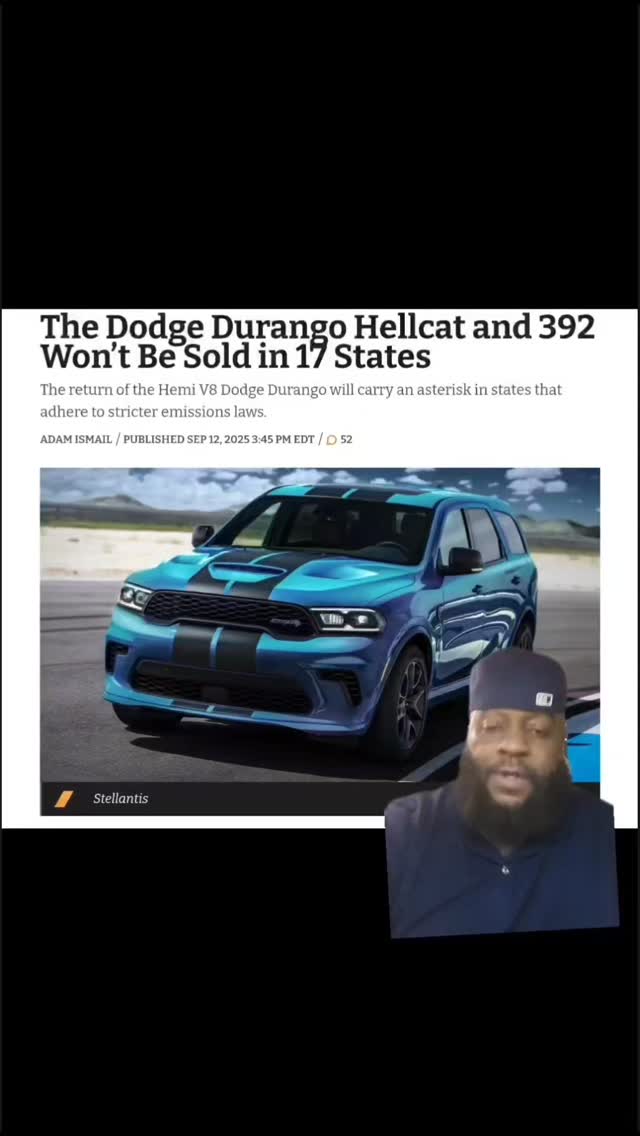 Dodge Durango Hellcat and 392 not to be sold in NYC!?!?
YALL FEELIN THIS?!?!?
#dodgedurangohellcat #hellcat #dodgelife #carenthusiast #fastcars #carlovers #americanmuscle #suvlife #dodgefam #performancecars #cartok #rallyradio #gbr #gbrally