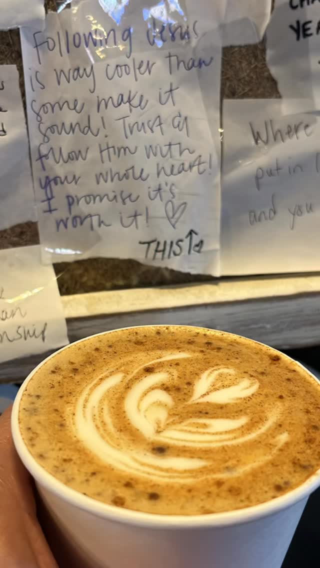 A week ago, I was standing alone in a coffee shop in Lexington, Kentucky when I heard the heartbreaking news that Charlie Kirk had been murdered. My heart was (and still is) heavy with shock, anger, and deep sadness—so many emotions all at once.
As I tried to process the weight of it, my eyes landed on a community board with the question, “What advice would you give a 25-year-old knowing what you know now?”
One handwritten response stopped me in my tracks. I found myself in absolute agreement, even scribbling “THIS” beside it. Because following Jesus truly is the best decision I’ve ever made—and I only wish I hadn’t waited until I was 44 to truly follow Him.
In that moment, I realized the wisdom Charlie boldly lived and shared is the same truth written on that wall: life is too short to wait. If I could tell my younger self—or anyone searching for direction—one thing, it would be this: Don’t wait. Choose faith. Choose Jesus.
And the fact that this happened inside @brevedecoffee was no coincidence. Their name is a play on the word brevity—meaning shortness of time. Psalm 90:12 says, “Teach us to realize the brevity of life, so that we may grow in wisdom.”What a timely reminder.
Charlie’s voice may be silenced on this earth, but his legacy continues to echo through the lives he touched. And if you’ve been hesitating, wondering, or searching—let this be your nudge. There is nothing cooler, braver, or more life-changing than saying yes to Him. ❤️