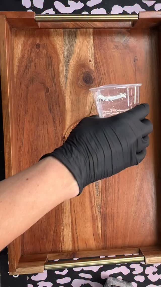 This weekends YouTube video will show you how to create a faux live edge epoxy tray. #resinart #epoxyresin #flynnsistersepoxy