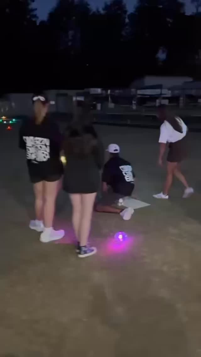 Lighting up the lanes at Glow Bowls ✨