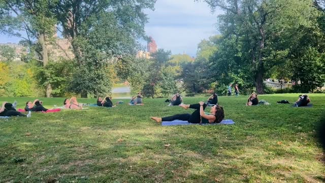 In denial that tomorrow marks the autumnal equinox 🍂 Summer may be ending, but we’ll continue to meet on our mats at Cherry Hill through the Fall ✨