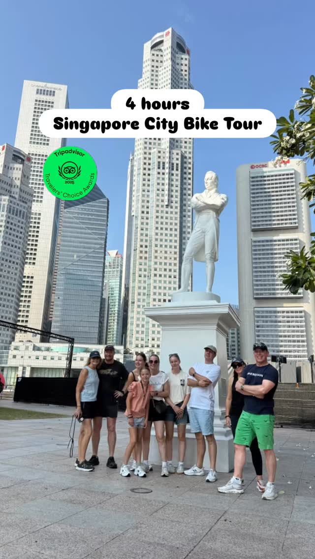 Join our bike tours and uncover the hidden stories of Singapore with our fun and friendly licensed tourist guides, proudly certified by the Singapore Tourism Board. Explore unique locations that buses and cars canโt access and immerse yourself in the rich culture and traditions of this vibrant city. Get ready for an unforgettable adventure on wheels! #biketour #citytour #singapore #visitsingapore #exploresingapore #seesingapore #mustdoinsingapore #cityscoot