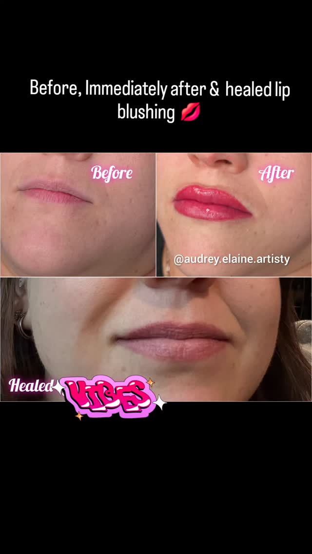 Check out these pretty blushed lips! These are her before pictures, immediately after & healed 💋 so pretty & soft with her natural lip shape restored! Any adjustments to color will be made at her touch up 🙌
Any lip blushing appointments scheduled for October will get $100 off! Be sure to mention this post to receive the discount!
Service time = 1½ - 2 hours
Pain level = minimal 1-2
Healing time = 5-7 days
Precare & Aftercare = linked on my website
www.acbrows.com
#lasvegasmicroblading #lasvegaseyebrows #lasvegaspmu #lvmua #lasvegaslashes #lasvegashairstylist #lipblushinglv #lveyeliner #lvtattoo #lvlips #lasvegaslipblushing #lvlipblushing #lasvegasbeauty #lasvegasmakeup #cedarcitylashes #cedarcitypmu #cedarcitymicroblading #southernutahmicroblading #southernutahpmu #utahpmu #utahmicroblading #utaheyebrowtattoo #envyussalon #bodyspasalon #audrey.elaine.artistry #lasvegasmoms #lvmoms #lasvegas #vegas #fyp