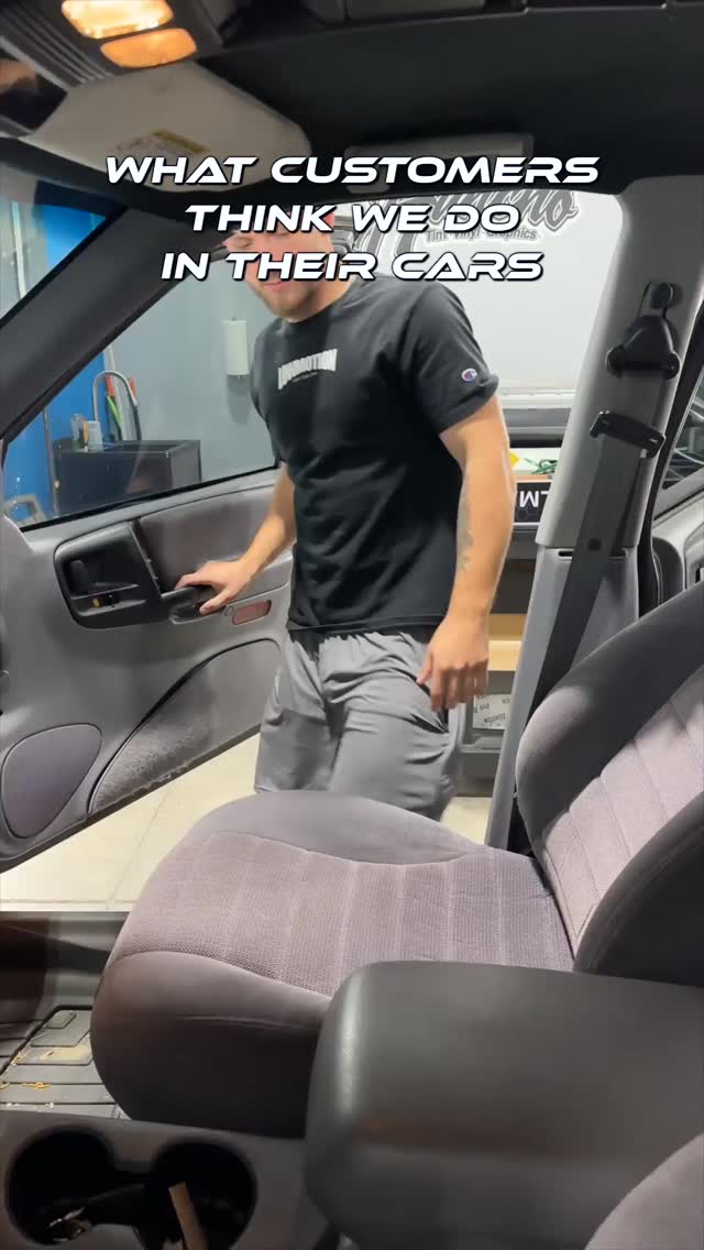 What customers think we do in their cars.... #HunchoTints #OmahaTint #OmahaCars #OmahaAuto #OmahaLife #NebraskaTint #TintOmaha #WindowTintNebraska #OmahaSmallBusiness #TintLife #CarCultureOmaha #CarComedy #fyp #reels #comedy