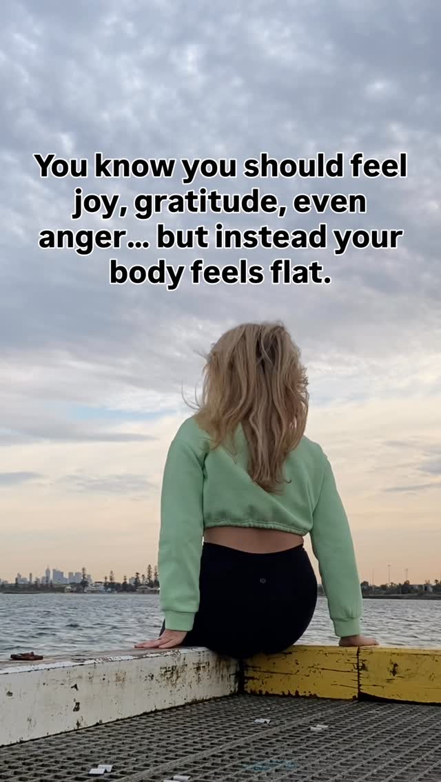 Ever feel like you’re moving through life on mute?
That flat, disconnected feeling is often a sign your nervous system has shut down to protect you. From a somatic therapy perspective, it’s not that you’ve lost your emotions — it’s that your body hasn’t felt safe enough to fully feel them.
Through somatic healing and nervous system regulation, you can gently reopen to your full emotional range, experience joy, anger, grief, and love in healthy ways, and finally feel alive in your own body again.
Have you ever felt this flatness before? Share below or DM me if you’d like to book a free connection call to explore your options with somatic therapy.