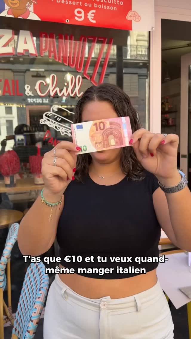 Une formule à 10€ 😱
Pizza + soft ou pizza + dessert, tu choisis quoi ?