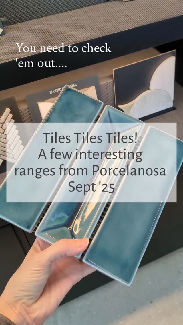 Tile Obsessed!
If you have worked with me before as your interior designer, you will know I love tiles.
There is something about the permanent colour that I find so alluring. You can go to stunning places like Istanbul and Lisbon and the beautiful tiles are as vibrant as the day they were installed.
Robust and no need to re-paint, just a wash down, beautiful tiling can be sustainable, lasting generations.
So, sorry not sorry, I'm a lover of tile!
What is your favourite interior surface?
