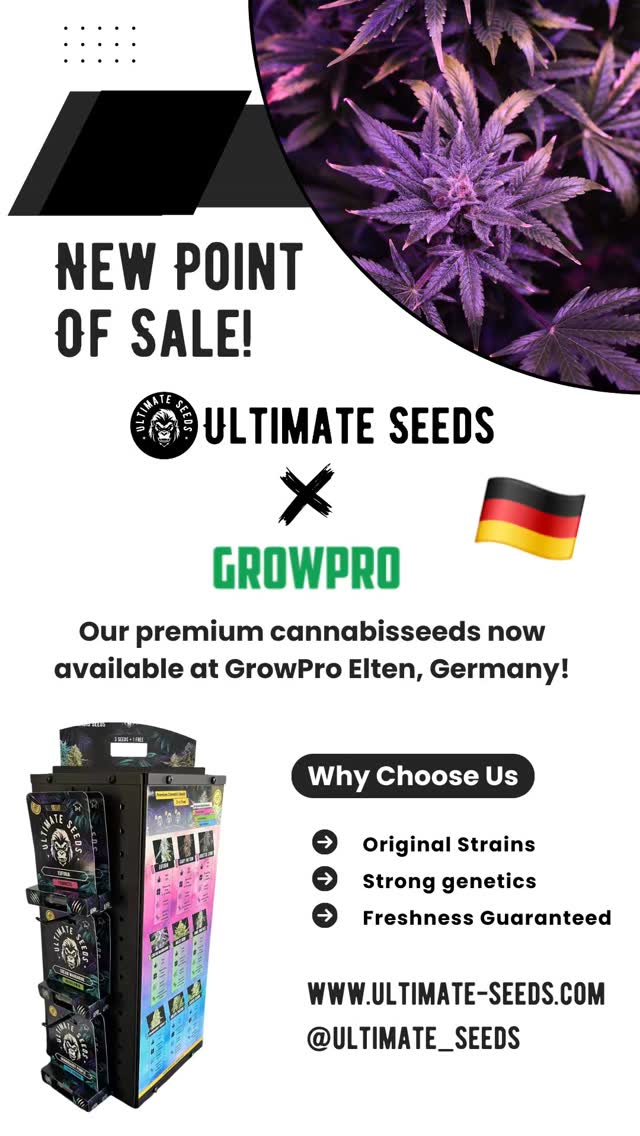New point of sale! Our premium seeds are now also available at Growpro Elten, Germany! 💚💚💚🇩🇪🇩🇪🇩🇪