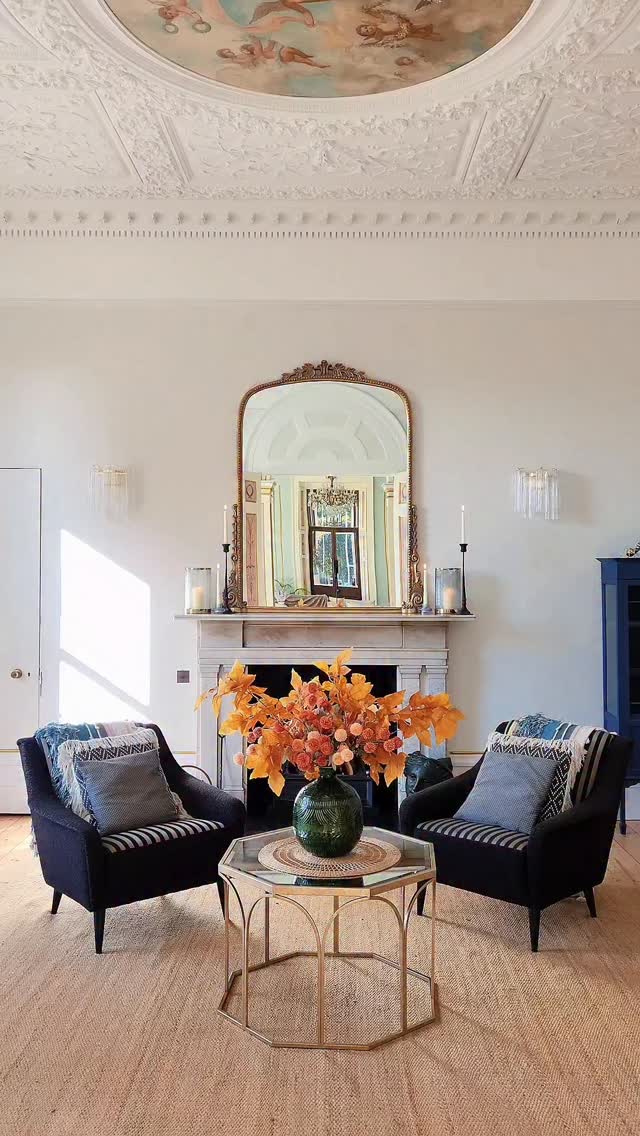 Enjoying the Autumn sunshine today in this room and I lit my fireplace for the first time this season 🔥 🔥
Anyone else just love getting the candles on and a fire lit? 💙🩵💜
#fireplace #fireplacedesign #marblefireplace #autumnaldecor #historichomes #historicbuilding #victorianhouse #myperiodhomestyle #myperiodhome #myperiodinterior