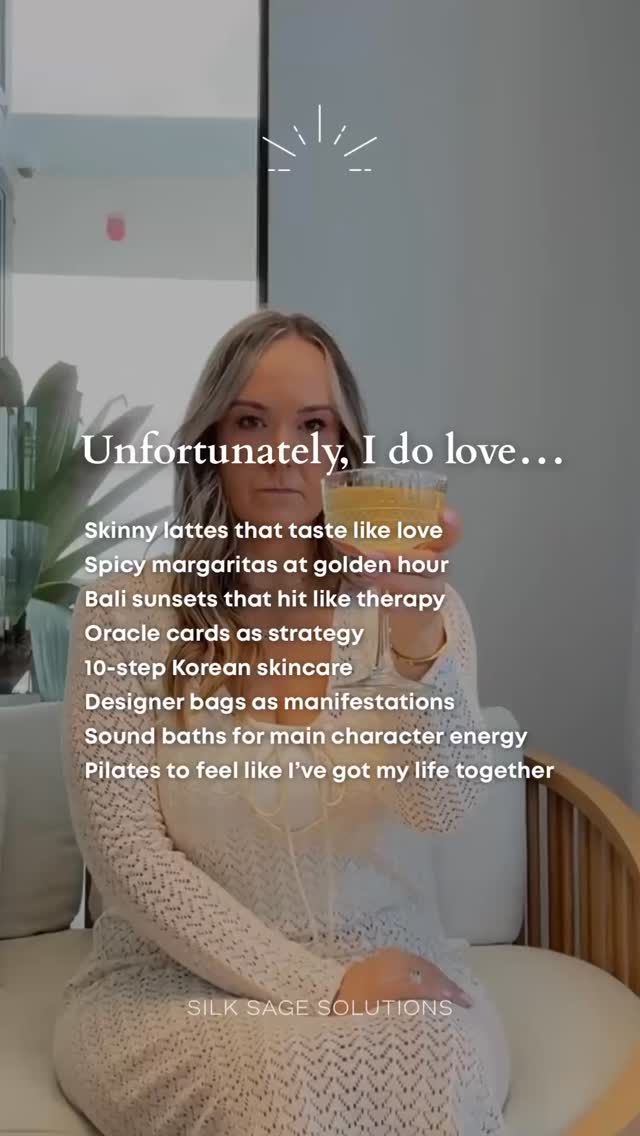 Unfortunately, I do love all of the above…
But honestly?
They’re my rituals.
My joy.
My alignment.
Life is the brand.
Which one do you secretly love too?
👇 Tell me your “unfortunately…” below.
#barefootluxury #ritualsnotroutines #soulledbusiness #oraclesandespresso