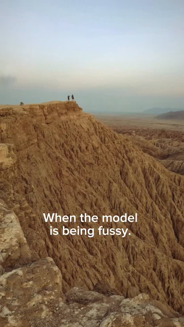 When your commercial photo shoot becomes a nightmare and your subject is being fussy. During a photo shoot while taking photos in the desert. The lighting is perfect, but sunset is coming, and I can’t seem to get this model to do what I want for posing #. Here’s some visual tips on how to keep that under control. Blending practical imagery and videography with AI to create these cinematic moments. But no worries on this one I managed to get the shot..
#videography #filmmaking #photography #fyp #visualeffects #ai #behindthescenes #higgsfield