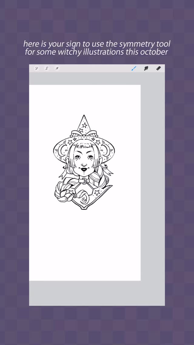 It’s my favorite #procreate tool for quick and easy portraits - those inks took me just 15min 😍✍🏼🔮
#thesewitchesbebitches #procreatehack #octoberartchallenge #witches