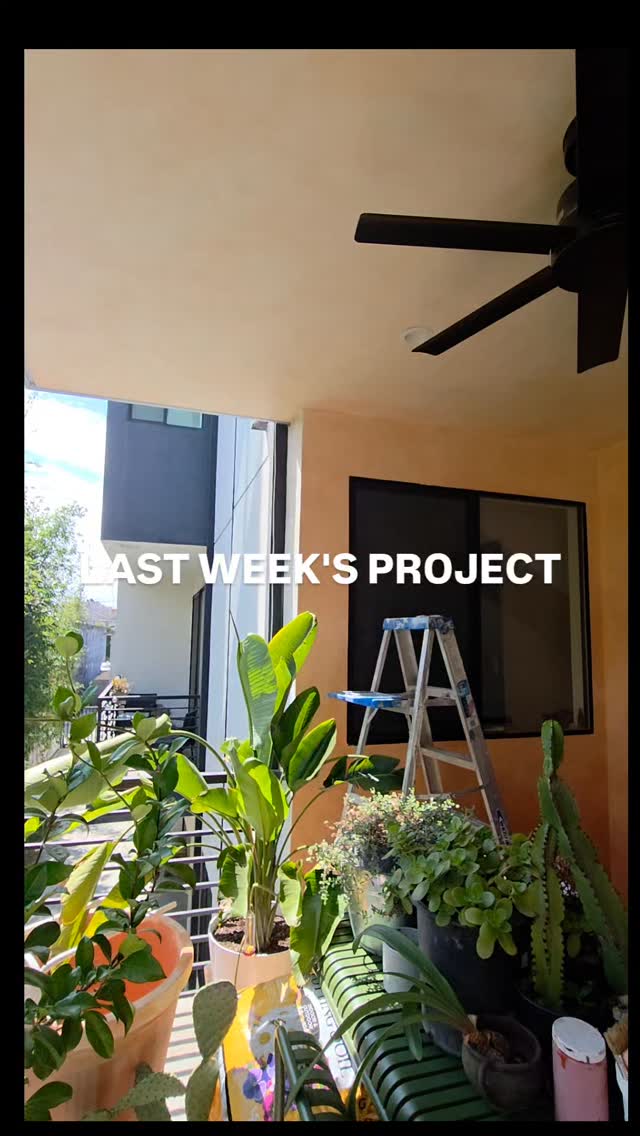 Make it earthy, make it cozy. Ombre faux finish last week to create a vibe in this balcony, a nice cozy extension of the house :) #artist #chalavie #vibe #earthy