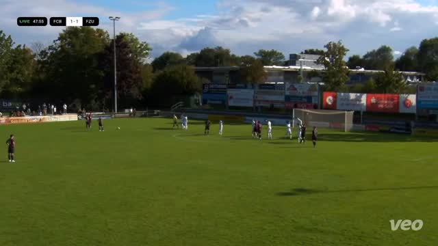 47. Minute - Die Führung vor der Pause durch Dennis Klemm
2:1 1.FCB -FCZ