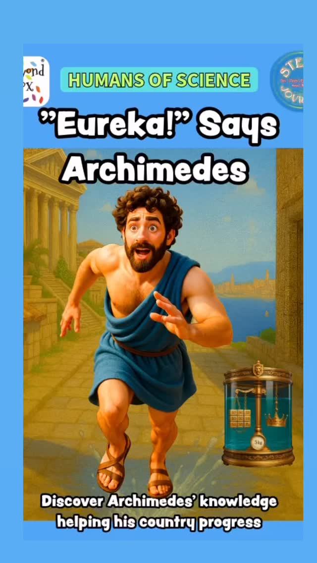 ✨ Sequel Alert! ✨
After Archimedes’ Explorations comes the much-awaited “Eureka Says Archimedes” — the sequel in our Humans of Science series! 📖💡
👦👧 Perfect for ages 5–9, this STEM journaling book helps kids:
🔹 Discover Archimedes’ genius through stories & experiments
🔹 Build curiosity, creativity & problem-solving skills
🔹 Celebrate their own Eureka! moments ✨
Parents, give your child the joy of learning science in the most playful way! 🚀
