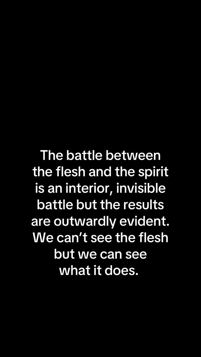 When we consume content that feeds our flesh more than it feeds our spirit, we run the risk of falling into the trap of the enemy when temptation is presented.
Does your “diet” produce fleshly/worldly fruit? Or does your “diet” produce fruits of the spirit?
Is your “diet” strengthening your flesh or your spirit?
Monitor what you are consuming on a daily basis.
Romans 8:5-8