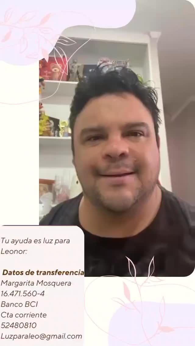 Gracias infinitas a @oskarelunico por su apoyo ♥️ por sus palabras tan amables y por ser luz para Leonor ✨
Su cariño nos mantiene en pie en esta lucha tan difícil ♥️ de todo corazón muchas gracias
Recuerden que pueden ayudar transfiriendo en la siguiente cuenta o en el link de nuestra biografía ♥️
Margarita Mosquera
16.471.560-4
Banco BCI
Cta corriente
52480810
Luzparaleo@gmail.com
#chileayuda #solidaridad #luzparaleonor
