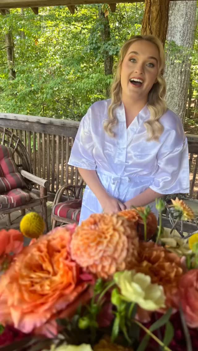 3 days of unique events… Friday started off with a western theme, (Ollie the cocktail server)@thefarm Saturday was a more modern feel with black & white @therestorationasheville Today we celebrate with Darby & Nick’s wedding with a sunset color palette…with 12! Hanging installations…always a beautiful day @thefarmevents