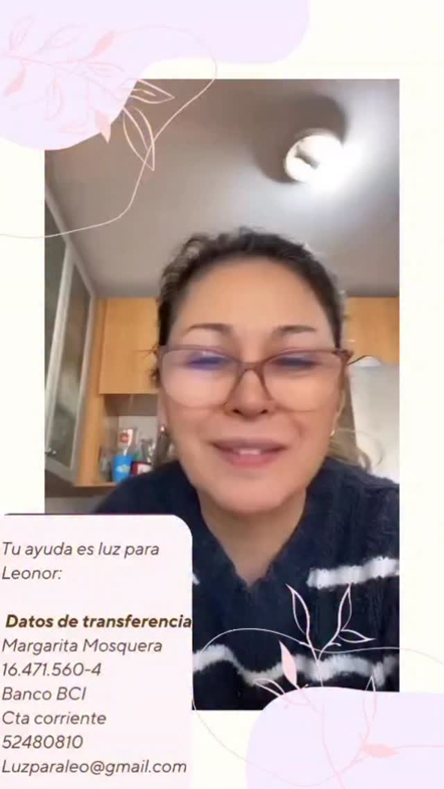 Mil gracias querida @patyvalenzuelaoficial ❤️ por tu apoyo y cariño! Cada ayuda es una tremenda esperanza para poder salvar la vida de Leonor
Los quedamos sin tiempo y estamos lejos de nuestra meta ♥️ por favor ayúdenos a llegar a más personas que quieran ser luz para Baby Leo
Gracias infinitas!
Y recuerda que pueden combaron directo aquí :)
Margarita Mosquera
16.471.560-4
Banco BCI
Cta corriente
52480810
Luzparaleo@gmail.com
#luzparaleonor #sindromededravet #ayudasolidaria
