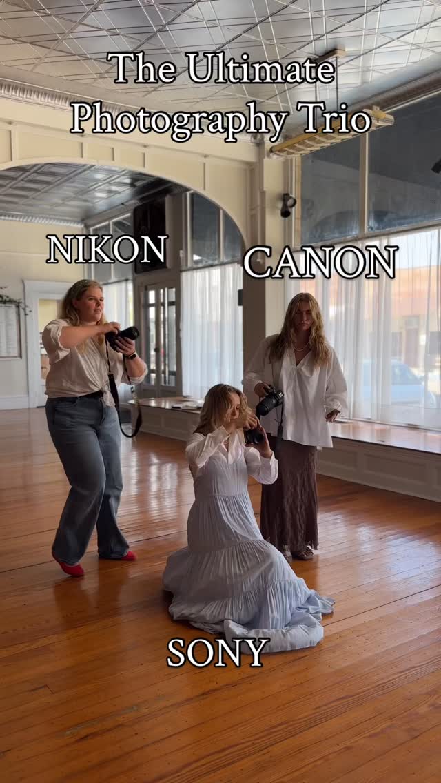 Can’t we all just get along?!? #photographyrivals #nikon #canon #sony #whycantwebefriends