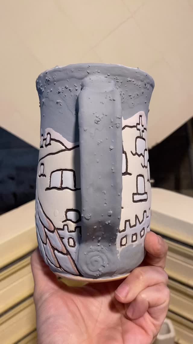 I love before and after glaze videos! I just pulled these beauties from the kiln and I’m so happy with them! #handmademugs #potterymugs #mugcollection #halloweenmugs #halloweenisalmosthere #appalachianartist #appalachianartist #ceramicmugs #pottery #potteryofinstagram #potterylove