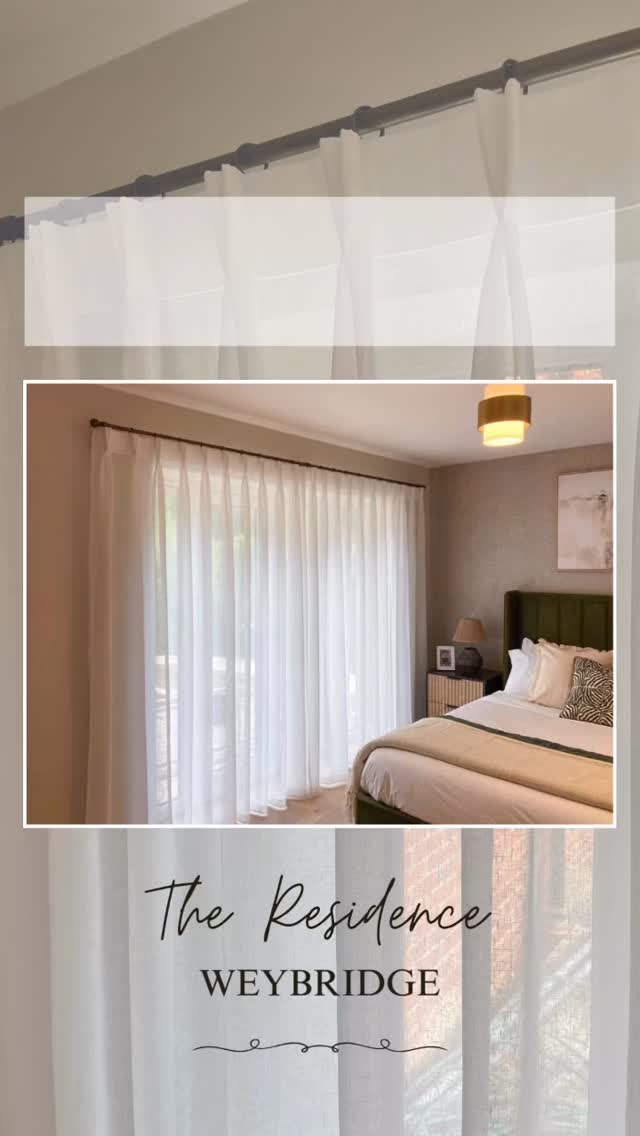 Show home sheers!
Creating a serene atmosphere for a show home master bedroom, beautifully interior designed by @cloudhouseinteriors for @rushmonhomes in Weybridge.
#balham #tooting #southlondon #earlsfield #wandsworth #bespoke #curtains #curtainmakers #curtainmaker #madetomeasurecurtains #weybridge #surreylife #showhome #curtainspecialist