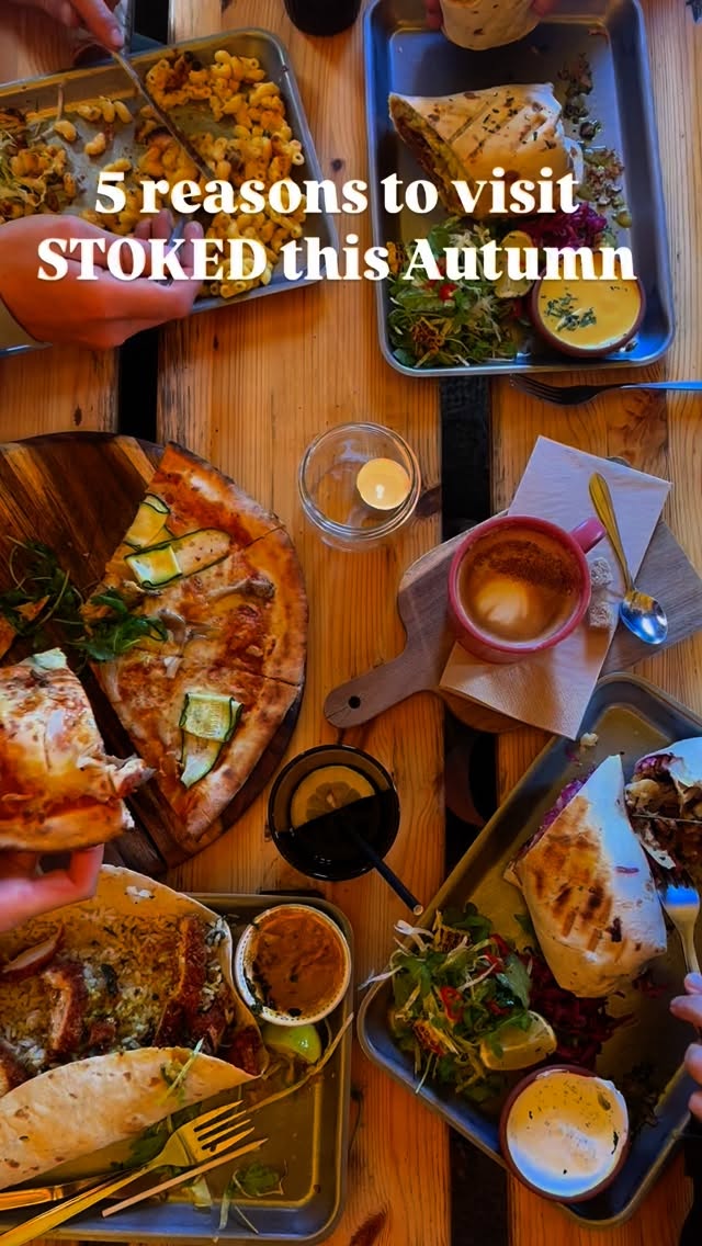 Autumn vibes at Stoked 🍂 are strong. Now we’ve closed in the tipis and become a lot cosier. Times running out if you haven’t made it out to us yet…