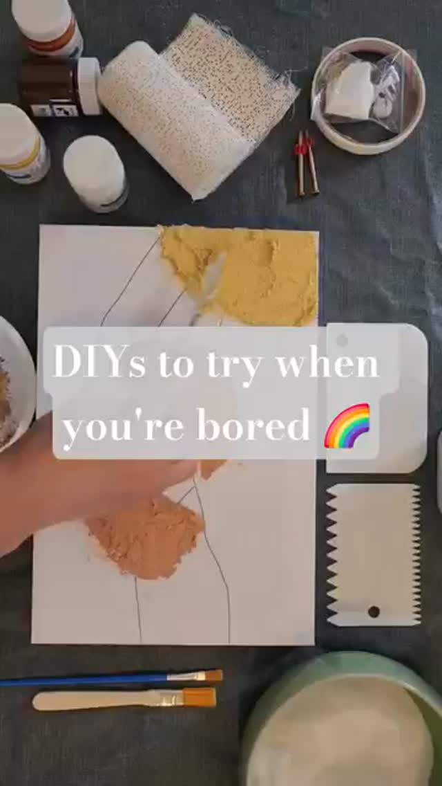 Feeling bored and uninspired? Try crafting! Use your hands to create something. The feeling is priceless 🥰