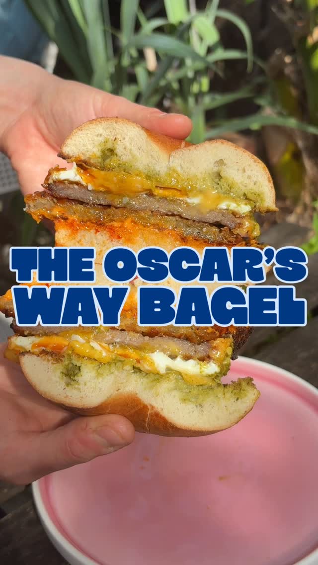 Our crown jewel 💎 @banookbagels bagel, n’duja mayo, potato latke, maple breakfast sausage, fried egg, American cheese, house hot sauce. Bosh 💥