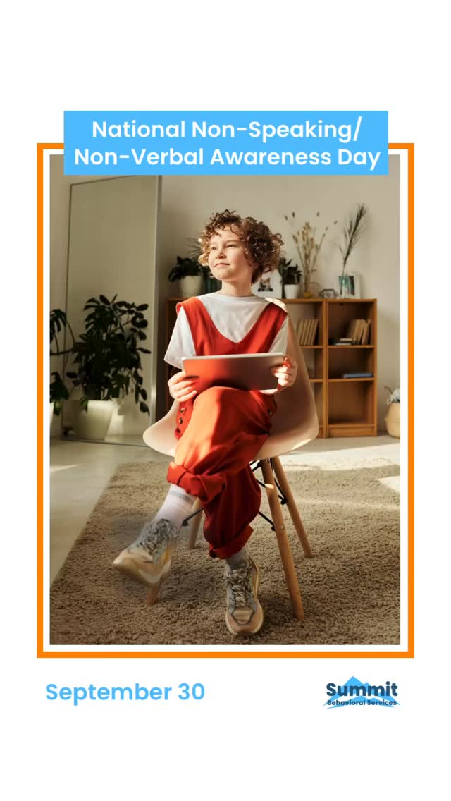 Today we’re recognizing National Non-Speaking/Nonverbal Awareness Day.
Being nonspeaking doesn’t mean someone has nothing to share — it simply means their voice may come through in a different way. Whether it’s gestures, sign language, pictures, or assistive technology, every form of communication is meaningful and worth celebrating.
At Summit, we know every child’s voice matters. Today is a reminder to slow down, listen closely, and make space for all the ways people connect with the world.
#nonverbalawarenessday #nonspeakingawareness #inclusionforall
#summitbehavioralservices #kansascity #autismsupport #aba #abatherapykansascity #abatherapy
#appliedbehavioranalysis #behavioralsupport #behavior