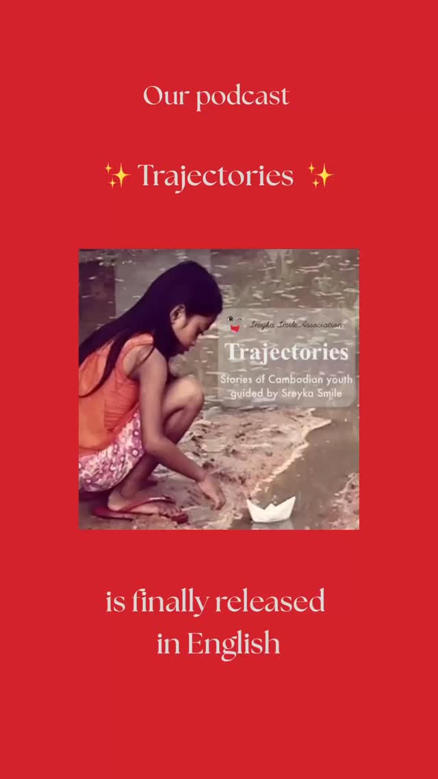 New in English ✨
We’re proud to launch our podcast Trajectories in English. Every two weeks, we’ll share inspiring stories of Cambodian youth supported by Sreyka Smile.
🎧 Episode 1 → Meet Chankhna, 26, on his way to becoming Cambodia’s first child psychiatrist. Link in bio.
🌍 Produced by Sreyka Smile Grassroots INGO
🎙️ Narrated by Kris Janssens
#TrajectoriesPodcast #Cambodia #Scolarships #MentalHealthMatters #YouthVoices #grassroot #NGOStories