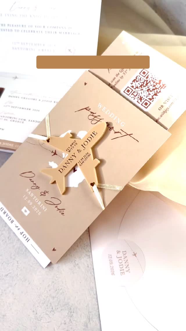 🚨 STOP SCROLLING! Destination wedding? I’ve got the passport wedding invitations your guests will NEVER forget 💌✈️
🎨 ANY COLOUR PASSPORT
💌 PERSONALISED WITH YOUR WEDDING DETAILS
✈️ OVER 20 PLANE COLOURS
The planes are magnetic - the perfect keepsake your weddings guests will treasure long after the big day 💌✨
View my online brochure to see examples & pricing at paperflore.co.uk/wedding-invitations Click the link on my page ➡️ @paperflore.uk
GET IN TOUCH
Email hello@paperflore.co.uk
WhatsApp +44 7492 092919
#weddinginvitation #destinationwedding #weddinginvitations #passportinvitation #destinationweddings #2026bride #destinationbride