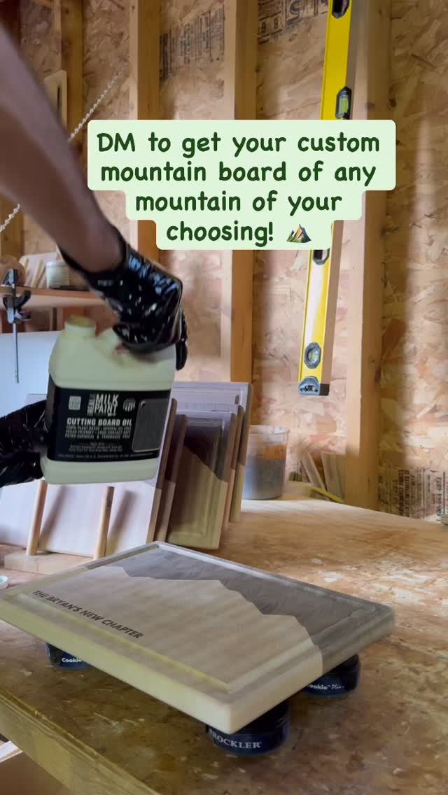 Finishing a slew of mountain boards.
Have a favorite mountain that you want me to make, shoot me a DM!
#homadewoods #woodworking #smallbusiness #cuttingboard #woodcuttingboard #cuttingboards