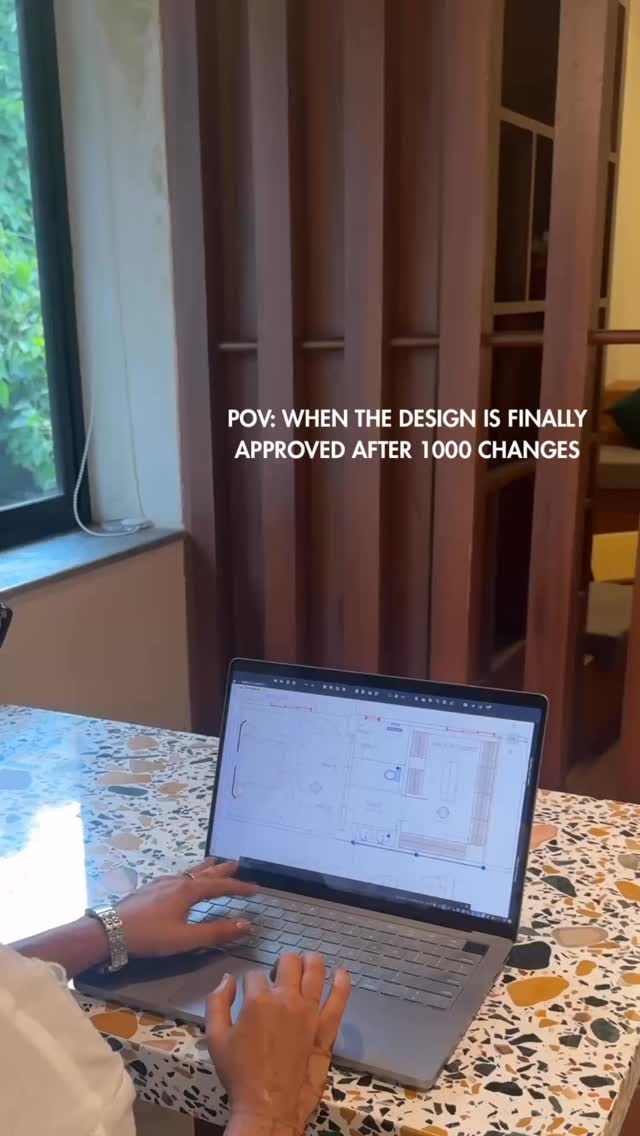 After 1000 changes, 999 breakdowns & 998 coffees later… the client finally says ‘Approved!’ 🥳🎉 The walk of a true survivor 😂”
Hashtags:
#DesignerLife #GraphicDesignerHumor #ClientApproval #After1000Changes #DesignStruggles #CreativeLife #RelatableReels #DesignerProblems #InteriorDesignCollab #HappyDesigner