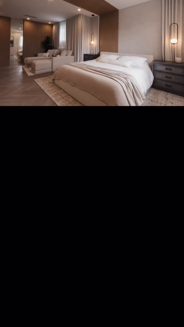 Cozy primary at a project we completed a few years ago 🫶🏼 Timeless, warm, and inviting.. the perfect space to wind down after a long day or sip a morning coffee before stepping out.
We designed this room with a few thoughtful details: a hidden door that opens to a small office/reading nook, and a custom built-in that separates the TV area from the bed while also incorporating a coffee station. A retreat within a retreat. ✨ #BoltLiving
#primarybedroom #homedesign #interiordesign #designbuild