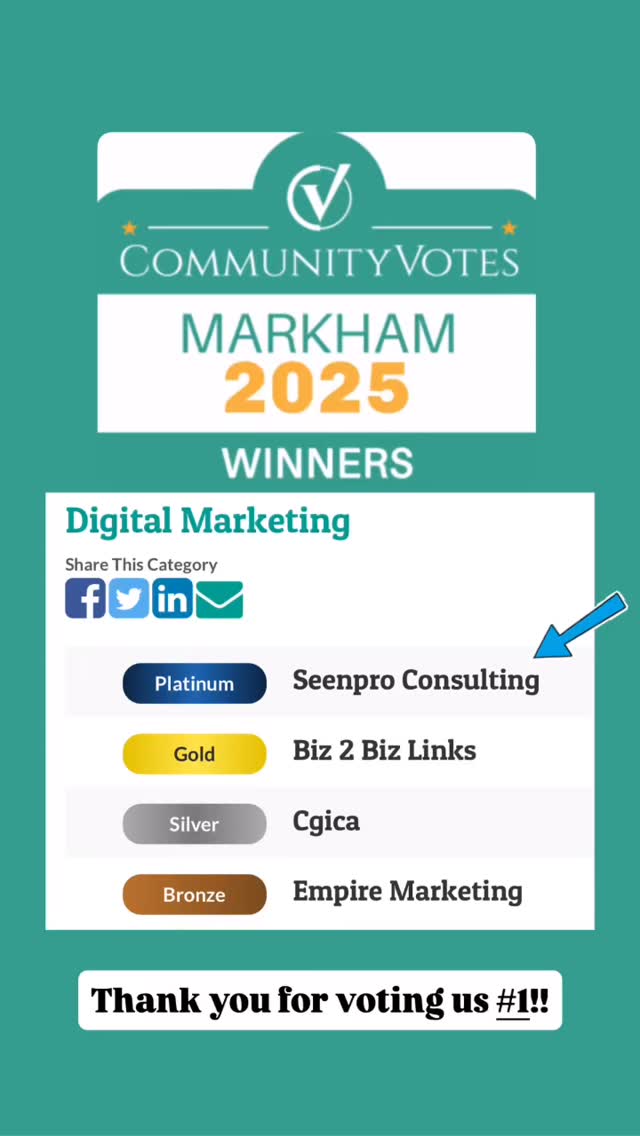 Thank you for voting us number 1 in Markham again! 😊
#markhambusiness #markhamontario #markham #markhammainstreet