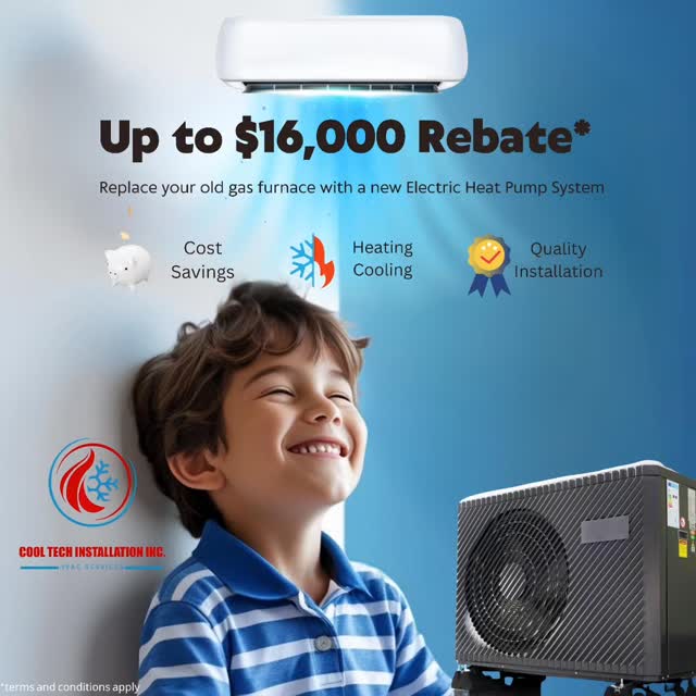 Get a rebate of up to $16,000 on a new heat pump. Low-income households qualify. Rebates also available for ventilation, tankless, and electrical upgrades. Limited time offer.