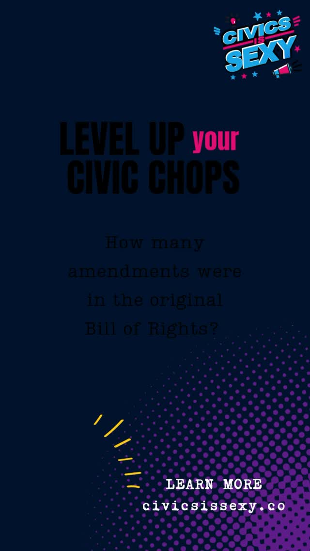 The Bill of Rights isn’t ancient history. It’s our everyday lives.
Which one could you not live without?
Learn more - civicsissexy.co/levelup or link in bio
#CivicAF #BillOfRights #civicsissexy #theconstitution #constitution #usconstitution #yourrights